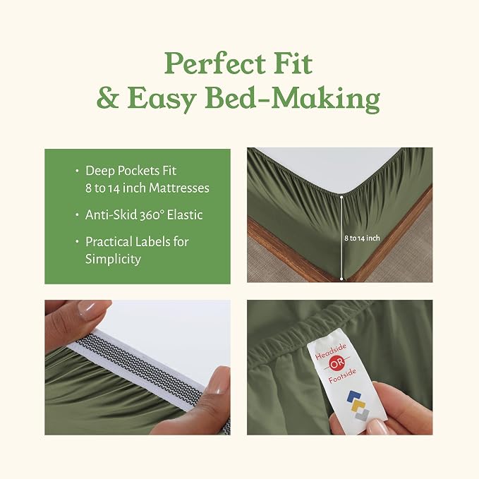 California Design Den Twin XL Sheets Cotton Set - Image 5