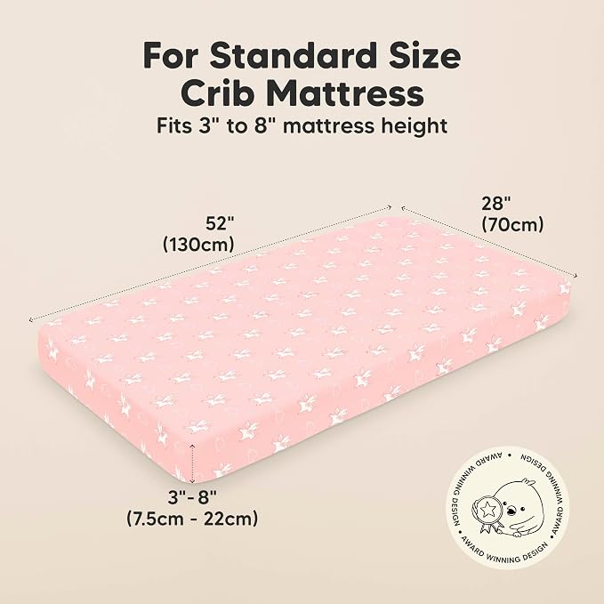 KeaBabies 2-Pack Organic Crib Sheets - Image 2