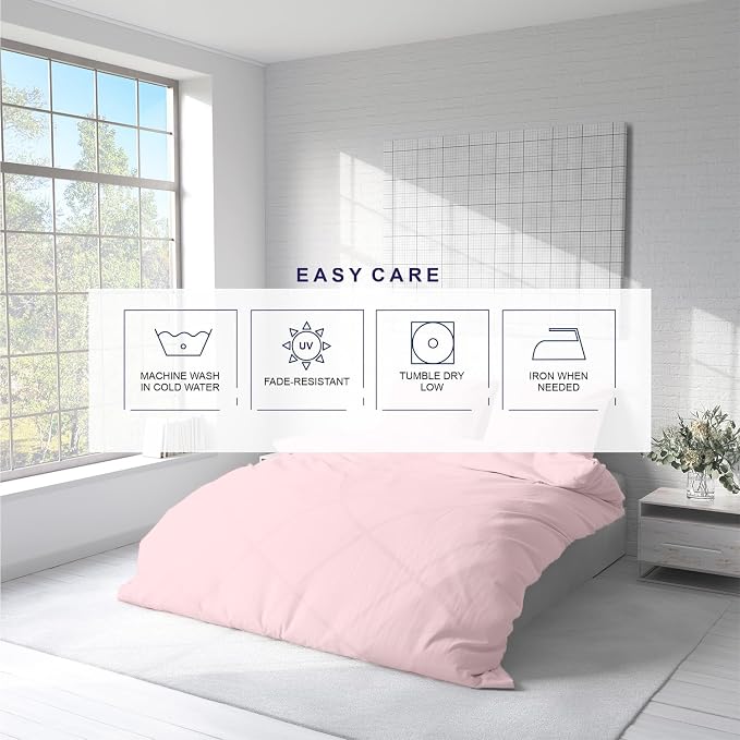 Kotton Culture 3 Pc Duvet Cover Queen Size/Full Size Set-100% Egyptian Cotton - Image 5