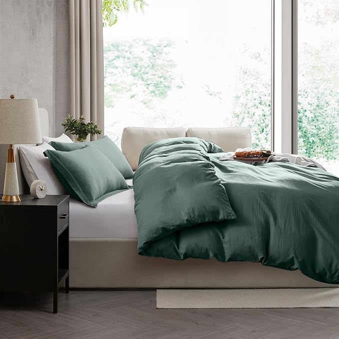 Nestl Forest Green Duvet Cover Queen Size - Image 7