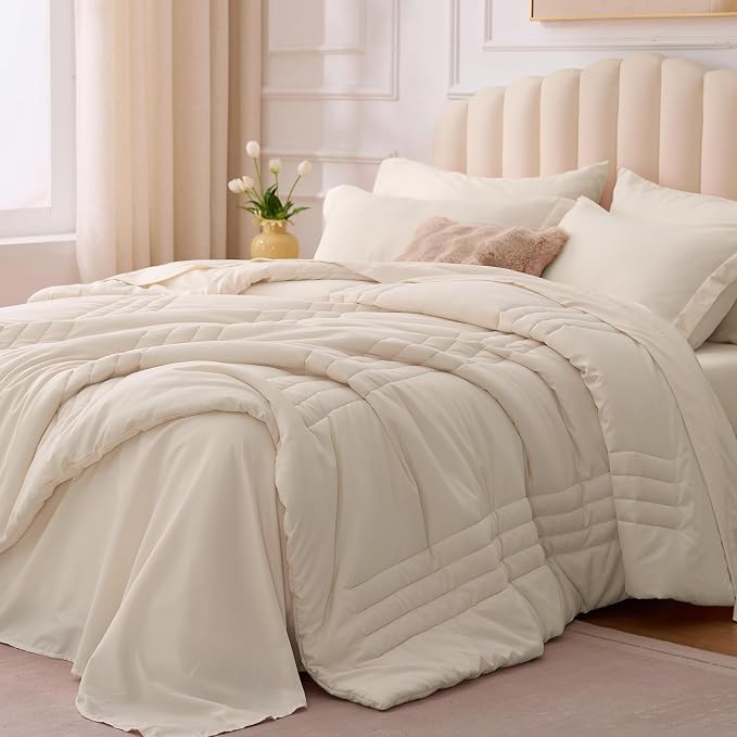 Full Comforter Set Beige by Velorose