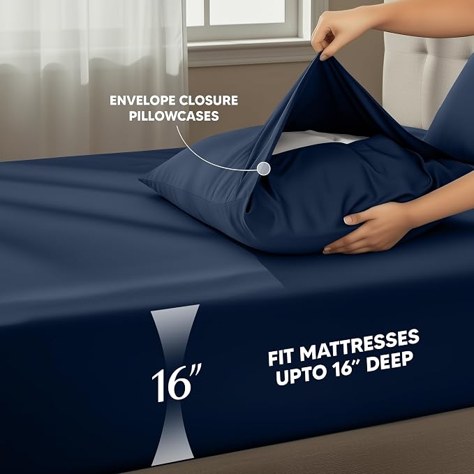 Utopia Bedding King Size Sheet Set – 4 Piece Bed Sheets, Soft and Breathable - Image 4