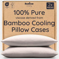 Bambaw 100% Viscose Derived from Bamboo Pillowcase Standard Size – Set of 2 by Bambaw