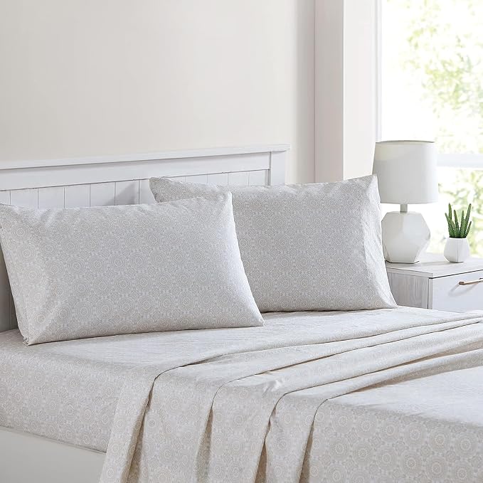 Modern Threads Printed 4-Piece Extra Soft Bedding Sheets & Pillowcase Set - Image 2