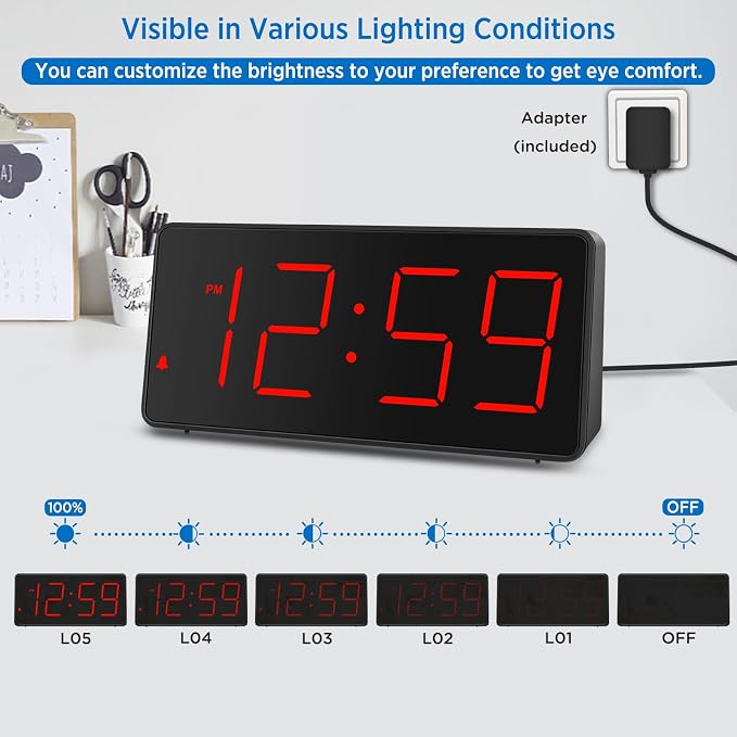 Peakeep Digital Clock, Alarm Clock - Image 5
