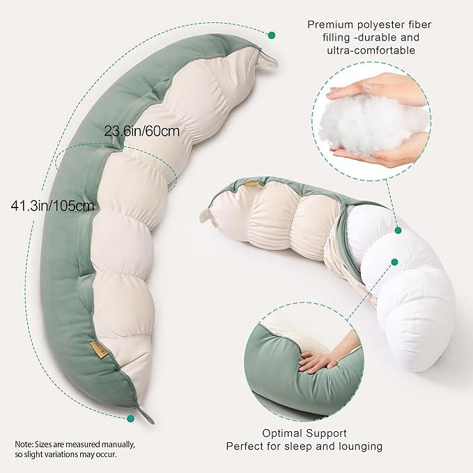 Peallow – Long Round Body Pillow - Image 3