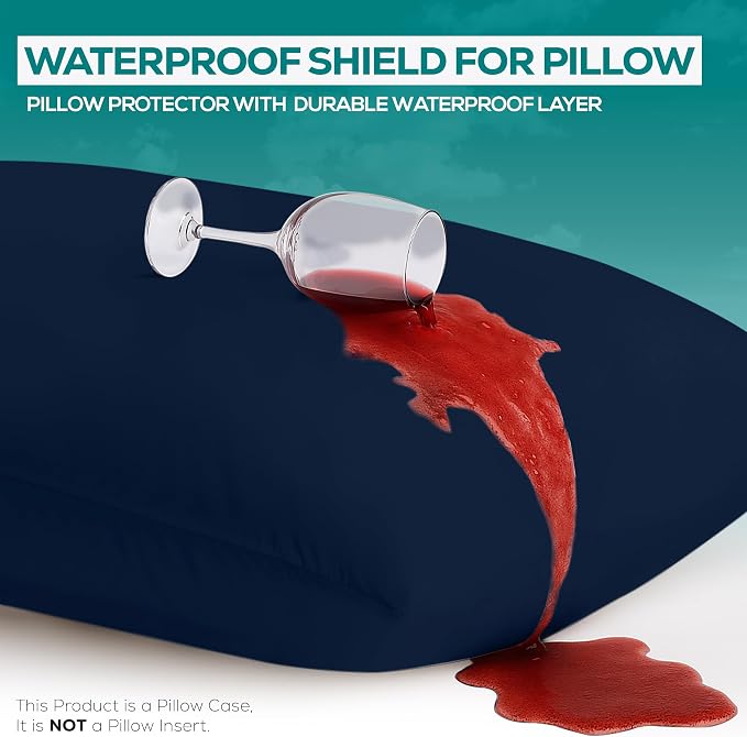 Utopia Bedding Premium 100% Waterproof Pillow Protectors - Image 3