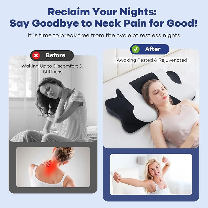 Cervical Neck Pillow for Pain Relief, Cervical Pillow - Image 4