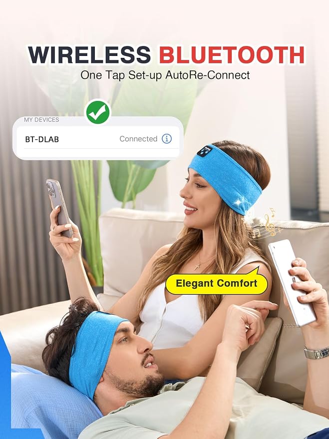 Perytong Sleep Headphones Wireless, Air Travel, Meditation - Image 6