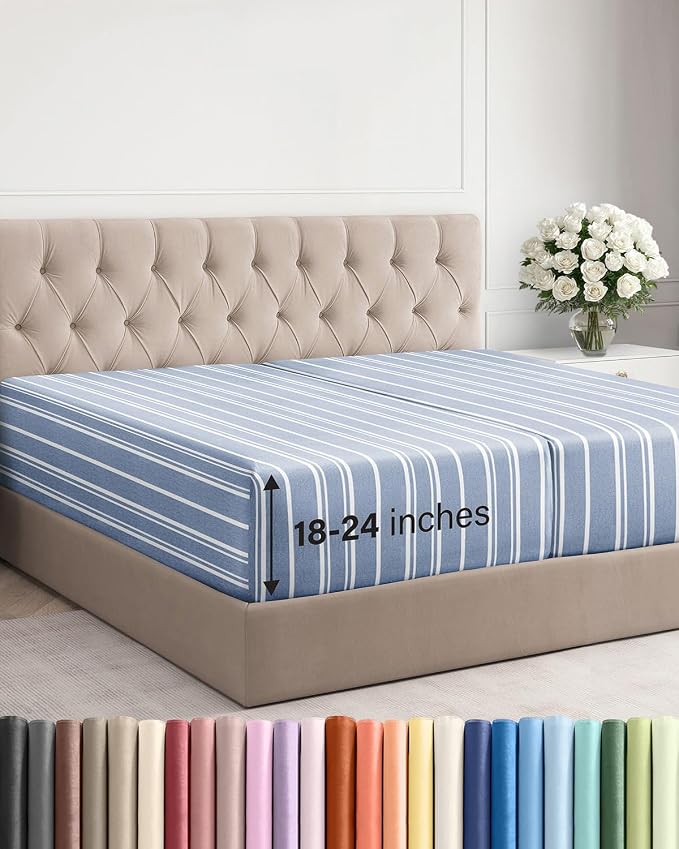 Extra Deep Split King Fitted Sheet by CGKUnlimited