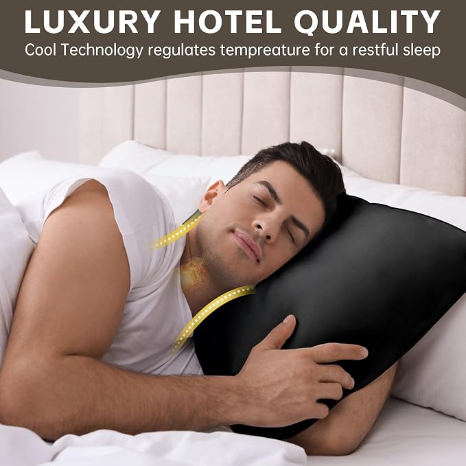 HIMOON Bed Pillows for Sleeping 4 Pack, Standard Size Cooling Pillows Set of 4 - Image 5