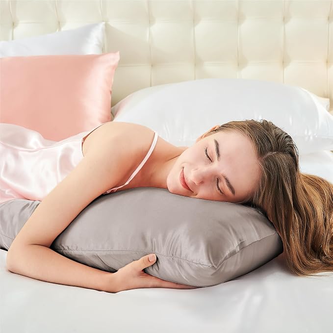BEDELITE Satin Body Pillow Cover, Super Soft and Cooling Body Pillow Pillowcase - Image 5