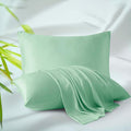 Bamboo Viscose Zippered Pillow Cases Standard Size Set of 2, 400 Thread Count by ZaizaiHome
