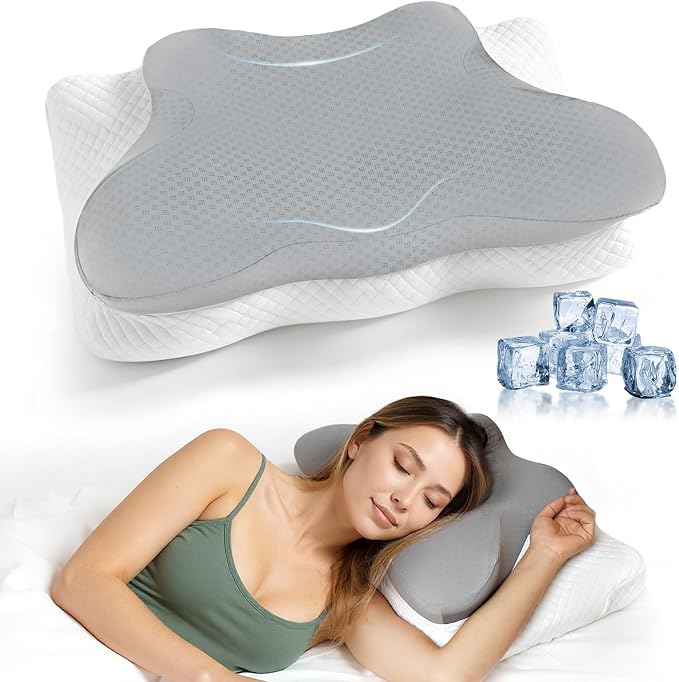 Cervical Neck Pillow for Sleeping, Adjustable Ergonomic Pillow, Contour Neck - Image 8