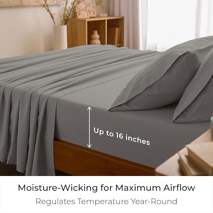 Mellanni California King Sheets Set - Image 4
