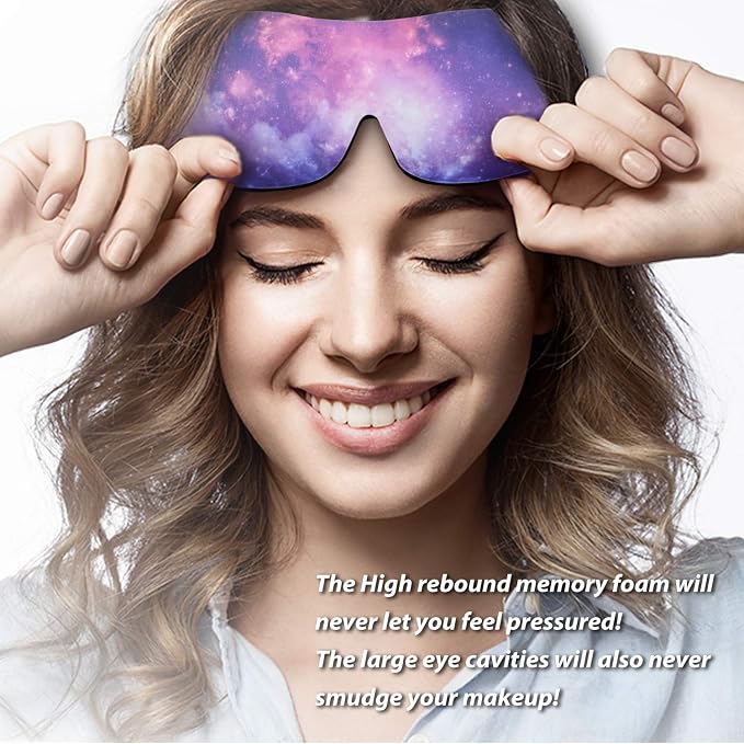 PrettyCare 3D Sleep Mask 2 Pack, Eye Mask - Image 6
