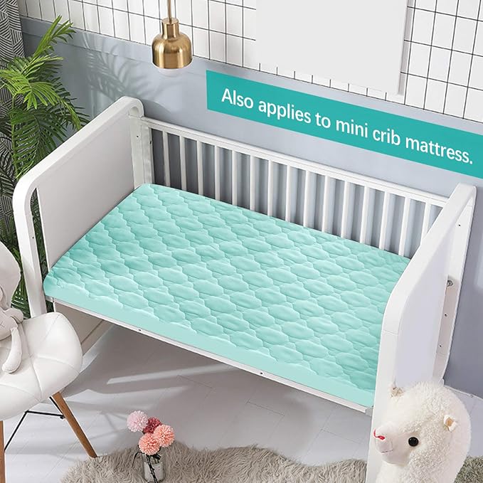 Waterproof Sheet for Pack n Play Quilted, Playard Sheet Protector 39" X 27" - Image 5