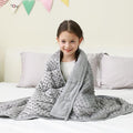 Mr. Sandman Weighted Blanket 7LBS 41 x 60 Inches, Minky Dots Heavy Blanket by MrSandman