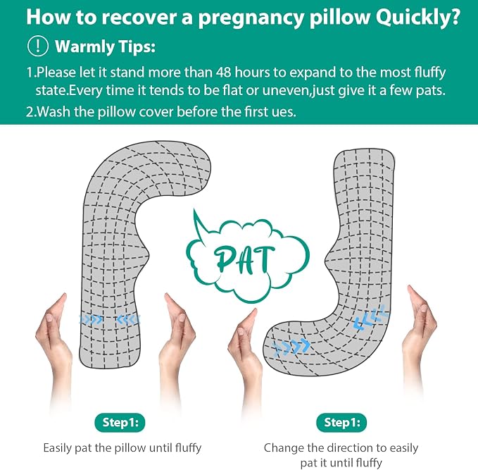BATTOP Pregnancy Pillows for Sleeping, Pregnancy Must Haves Maternity Body - Image 9