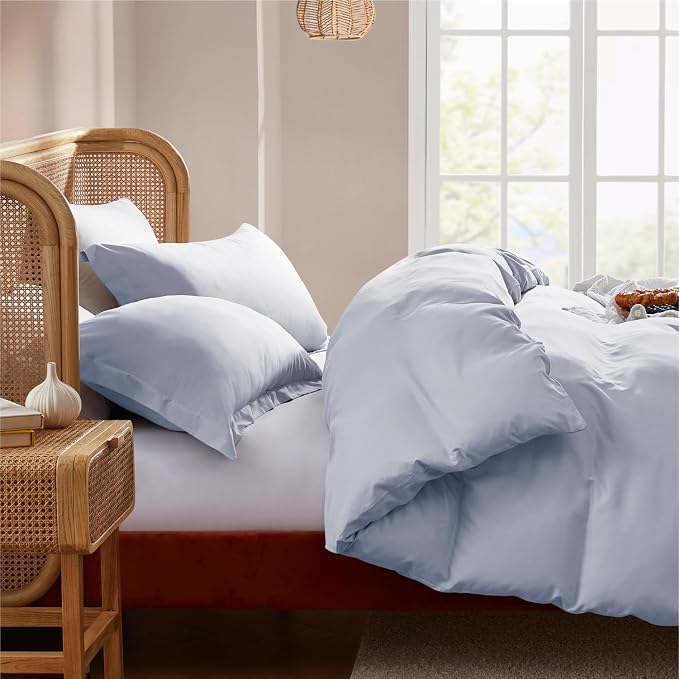 Nestl Ice Blue Duvet Cover King Size - Image 7