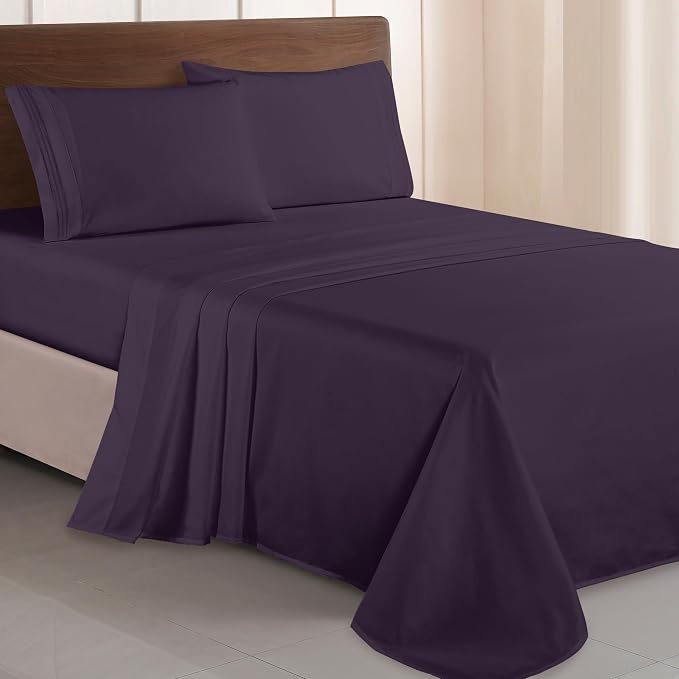 Elegant Comfort Luxurious 1500 Premium Hotel Quality Microfiber Three Line by ELEGANTCOMFORT