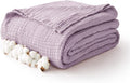100% Cotton Muslin Blanket Twin 60" x 80", Breathable and Lightweight Cotton by Kozyhvn