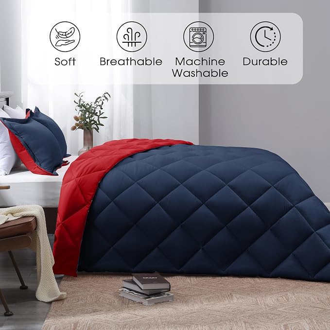 Basic Beyond California King Comforter Set, 1 Comforter 104"x96" and 2 Pillow - Image 2
