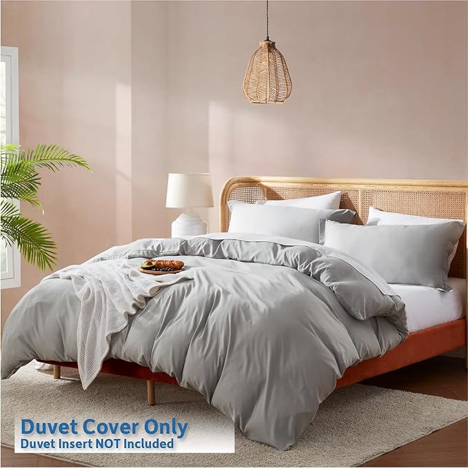 Nestl Light Grey Duvet Cover Full Size - Image 2