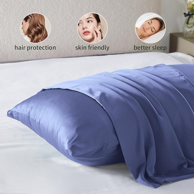Silk Pillowcase for Hair and Skin Mulberry Silk Pillowcase Soft Breathable - Image 2