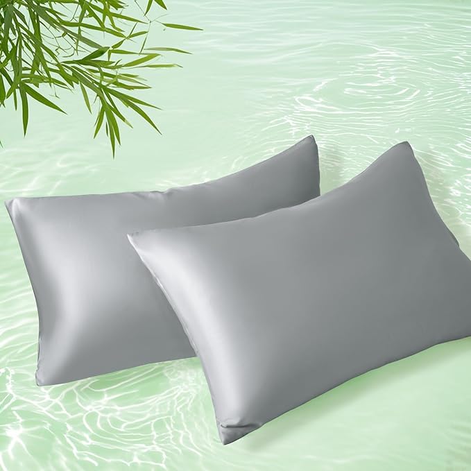 Homiest Cooling Pillow Cases King Size Set of 2, 100% Rayon Derived from Bamboo by Homiest