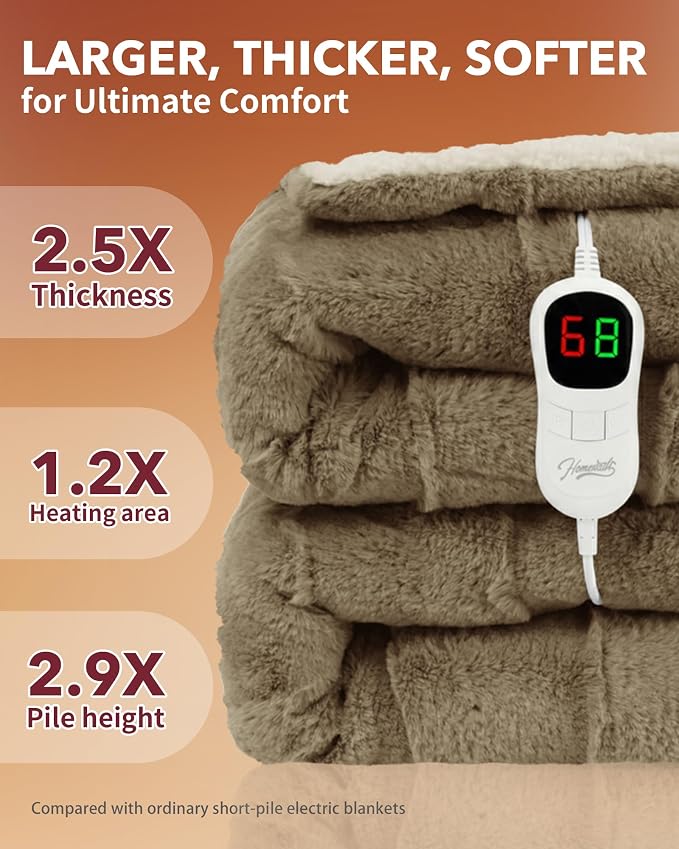 Homemate Electric Heated Throw Blanket - Image 3