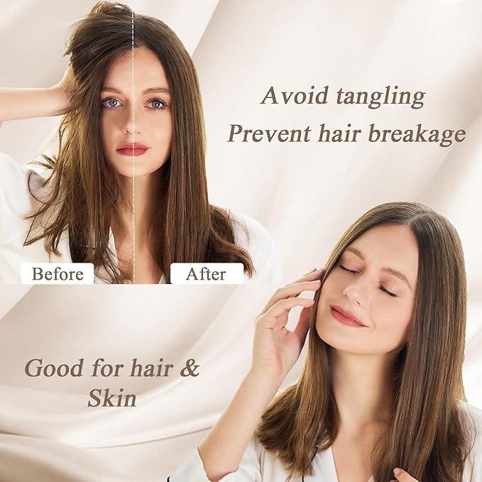 Standard Satin Pillowcase for Hair 2pc, Similar to Silk Pillow Cases, Easier - Image 3