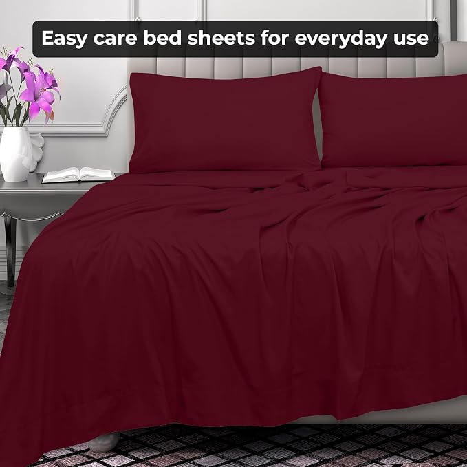Royale Linens 2 Pack Bulk Flat Sheet Set - Image 7
