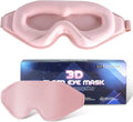 Sleep Mask for Men Women, Upgraded 3D Deep Contoured Eye Covers for Sleeping by QUWOLACE