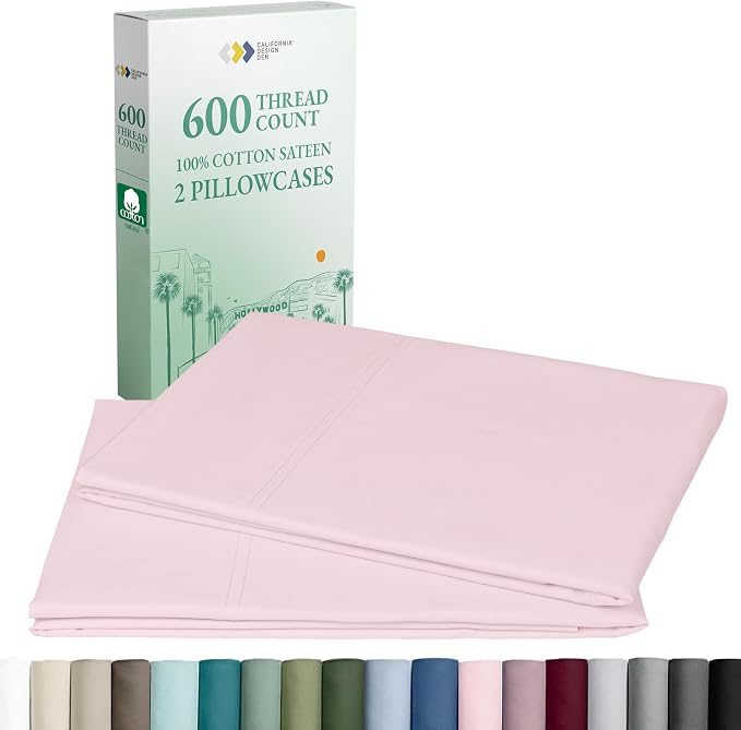 CALIFORNIA DESIGN DEN Luxuriously Soft Hotel Quality 600 Thread Count, 100% by CaliforniaDesignDen