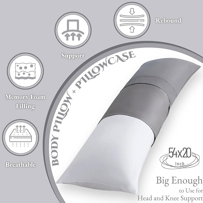 Ubauba Memory Foam Body Pillow - Image 3