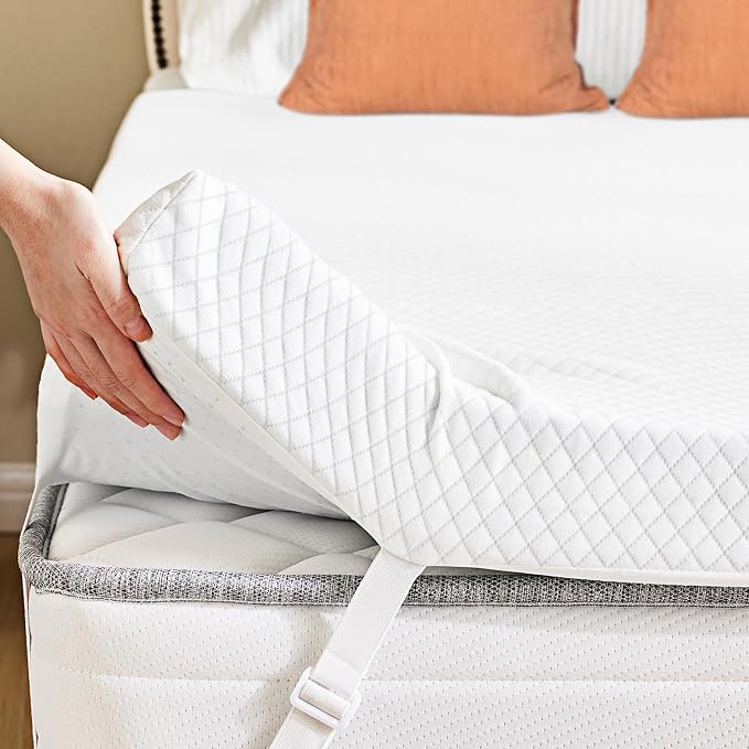DUMOS 3 Inch Gel Memory Foam Mattress Topper Queen Size, Cooling Breathable by DumosLifestyle