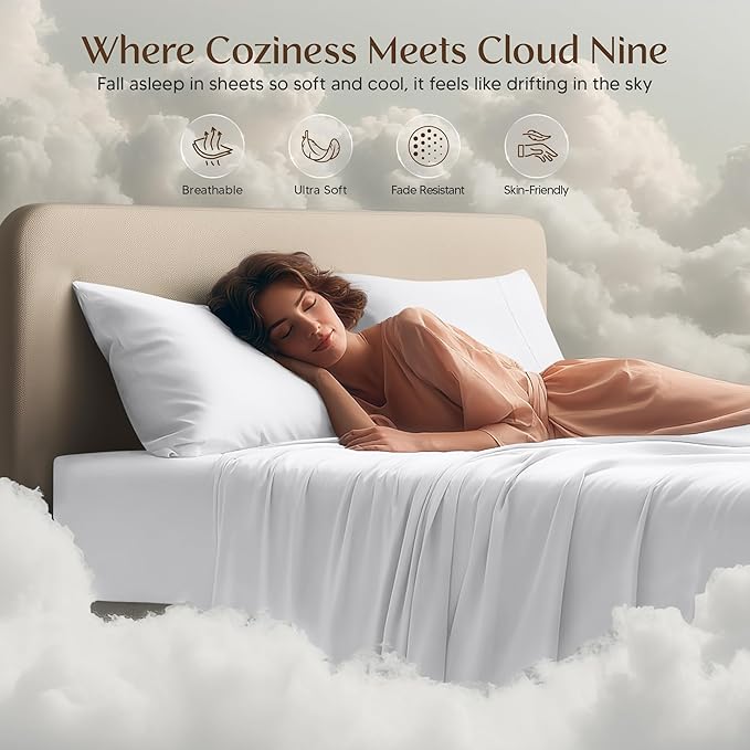 Utopia Bedding Queen Size Sheet Set – 4 Piece Bed Sheets, Soft and Breathable - Image 6
