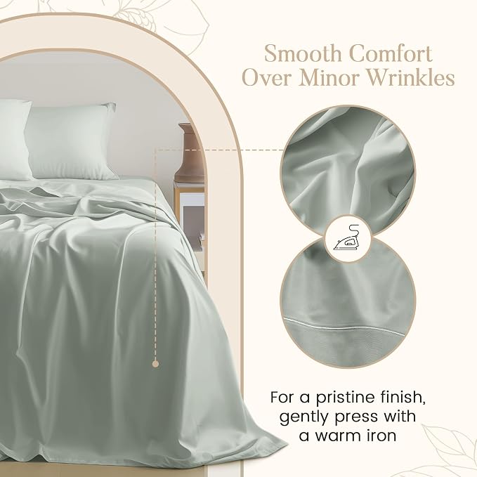 800TC 100% Egyptian Cotton Sateen Weave 3PC Twin XL Size Sheets Set, XL Twin - Image 4
