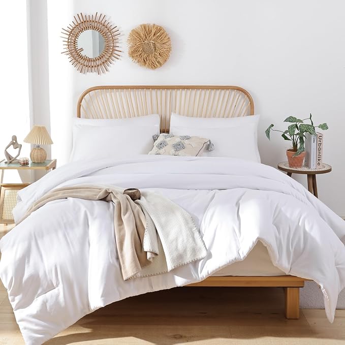 ROSGONIA Oversized King Comforter White - Image 6
