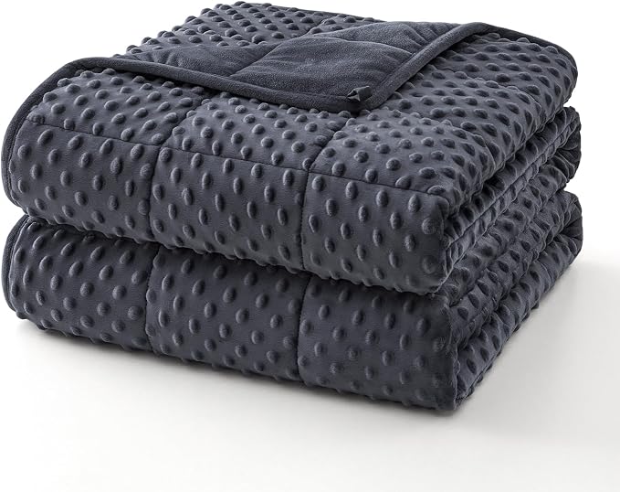 Topcee Weighted Blanket for Adults, Minky Dots Heavy Blanket for 140-160lbs by Topcee%E2%80%94ForYourGoodSleep