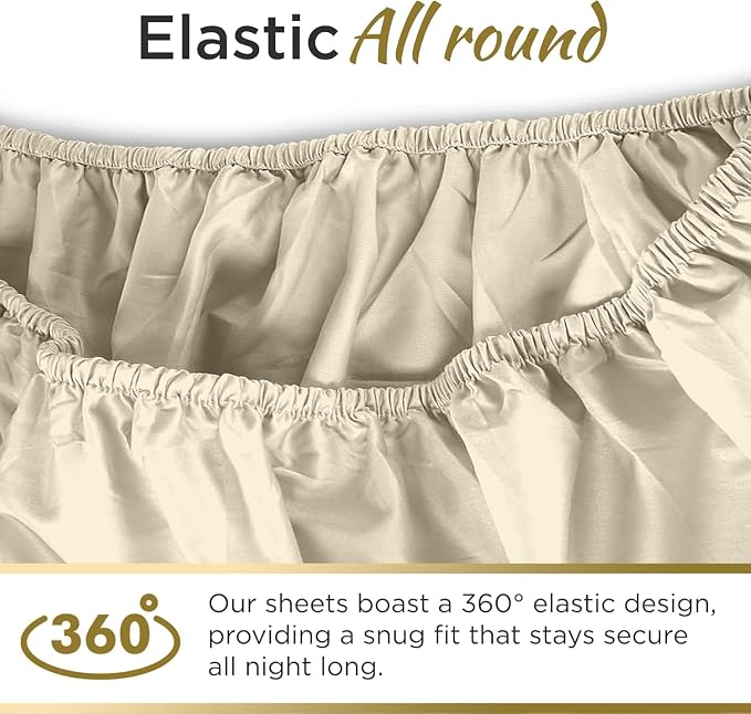 Ultra Soft Microfiber Full XL Fitted Sheets – 1800 Thread Count, Deep 15” Pocket - Image 2