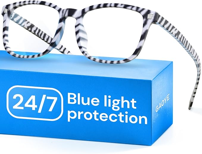Gaoye Zebra Blue Light Glasses for Computer & Gaming by Gaoye