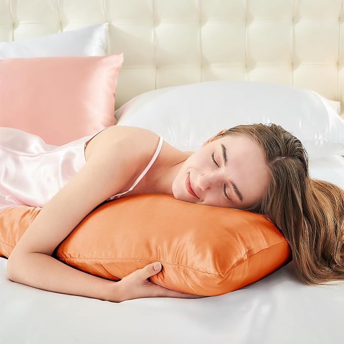 BEDELITE Satin Body Pillow Cover, Super Soft and Cooling Body Pillow Pillowcase - Image 4