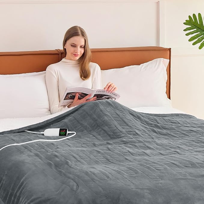 BOMOVA Heated Electric Blanket Full Size by BOMOVA