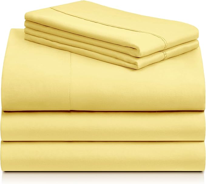 LuxClub 5 PC Sheet Set Bed Sheets Deep Pockets 16" Eco Friendly Wrinkle Free - Image 8