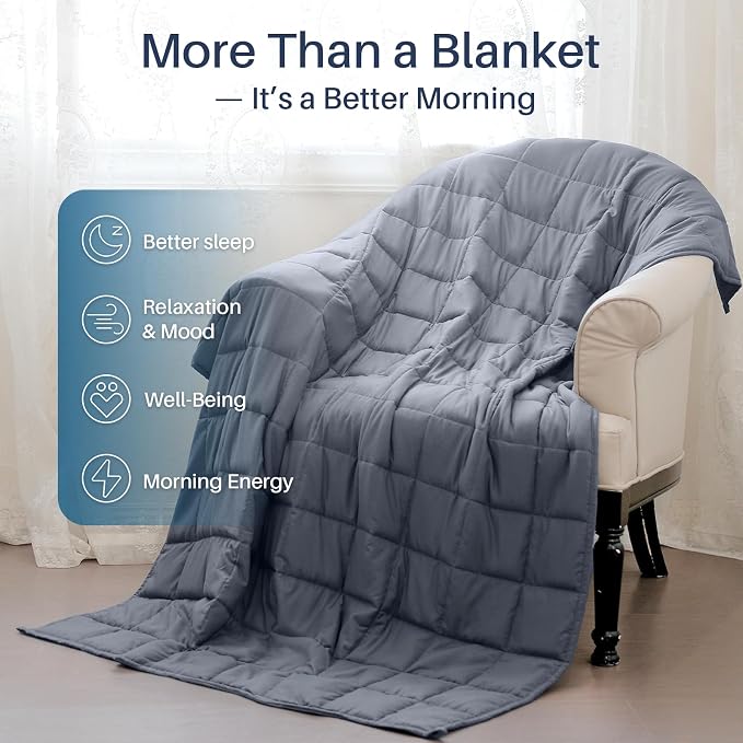 Weighted Idea Cooling Weighted Blanket Queen Size 25lbs - Image 5