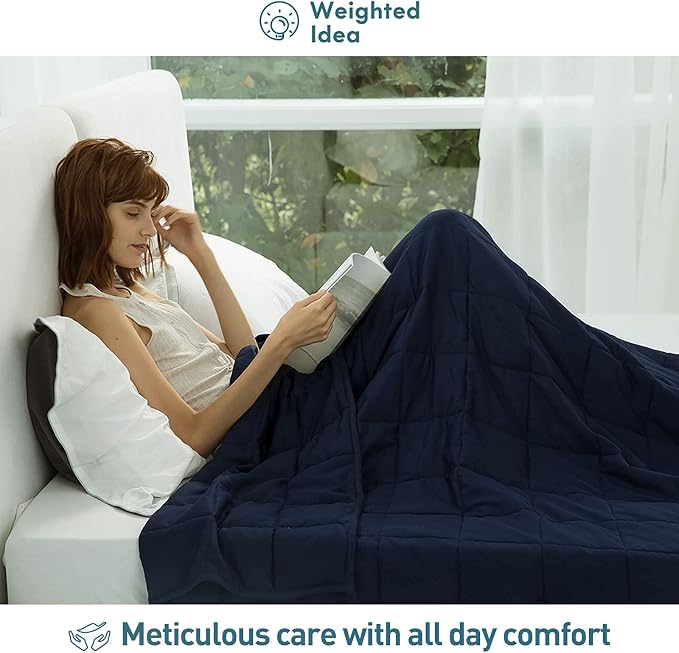 Weighted Idea Weighted Blanket for Adults Cooling Breathable Heavy Blanket - Image 2