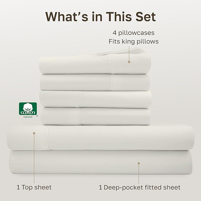 California Design Den 6-Pc King Size Sheet Set - Image 4