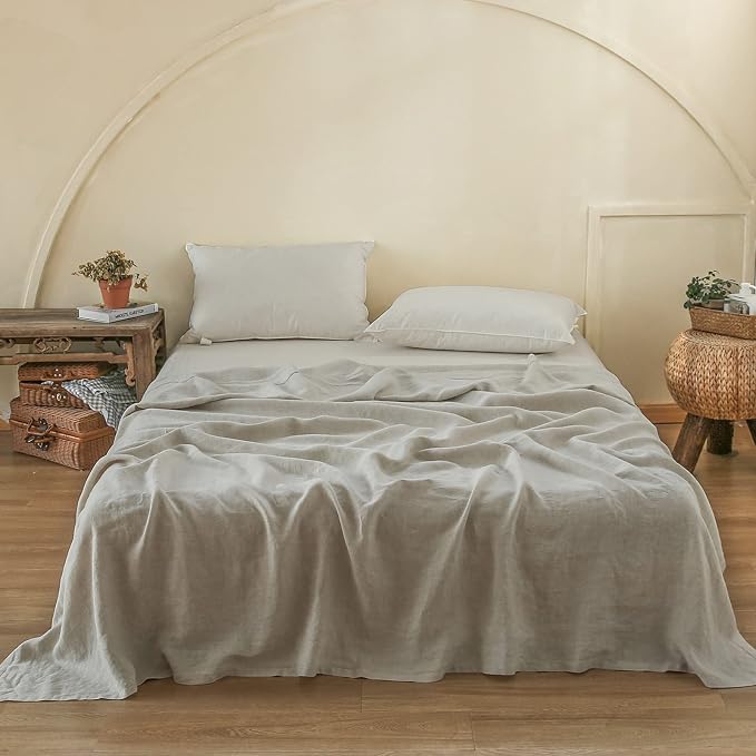 Simple&Opulence French Linen Flat Sheet by SimpleOpulence
